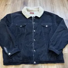 Rok Classics ブラックコーデュロイボアジャケット