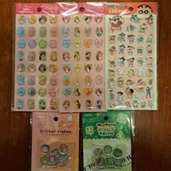 クレヨンしんちゃん ディズニープリンセスストーンシール おはじきシール