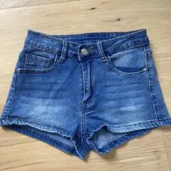 デニムブルー ショートパンツ