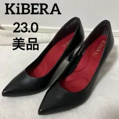 KiBERA キビラ　ポインテッドトゥ ハイヒール　パンプス　23.0 ブラック