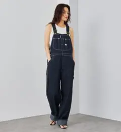 ダークデニム サロペット レディース　lee xs