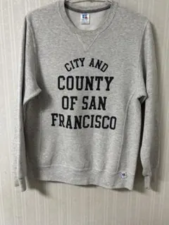 90s後半Russell Athletic スウェット ＶガゼットMグレー