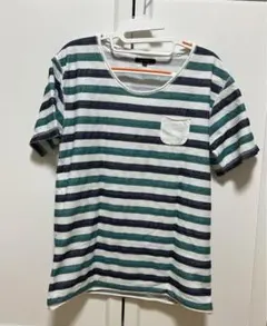 ボーダーTシャツ　チャオパニック　Lサイズ　※ほつれあり