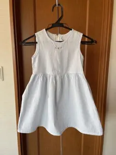 ノースリーブストライプワンピース