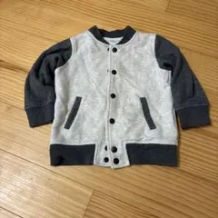 スウェットカーディガン グレー 90