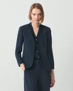 【新品未使用】25年現行TheoryAdmiral Crepeジャケット紺通年