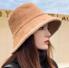 バケットハット リバーシブル モコモコ ファッション 帽子