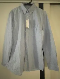 UNIQLO ブルーチェックシャツ Lサイズ