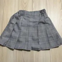 GLOBAL WORK チェック柄 プリーツスカート インナーパンツ付き 140