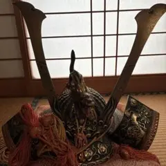 五月人形 兜飾り 金属製