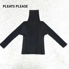 PLEATS PLEASE プリーツプリーズ グレー長袖 サイズ4 ハイネック