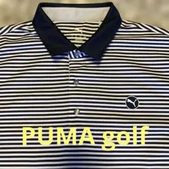 PUMA ゴルフ　ストライプ ポロシャツ XL 昨年購入　使用1回