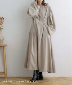 （説明文お読みください）ノアル　まんちゃん　起毛ツイルタックワンピース