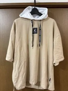 KANGOL ベージュ フード付きパーカー