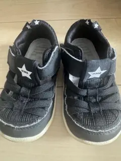 IFME ブラック ベビーサンダル 14.5cm