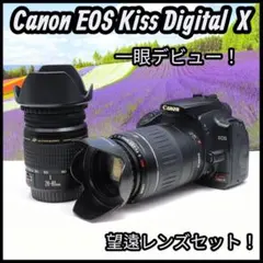 スマホ転送OK✨Canon EOS Kiss X✨ダブルレンズ✨初心者おすすめのサムネイル