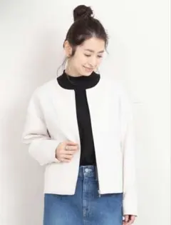 バックボリュームショートブルゾン