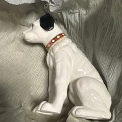 Victor ニッパー犬 陶器置物 No.4 元箱・カード付 日本ビクター 美品