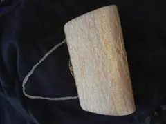 ゴールド ストライプ模様 クラッチバッグ