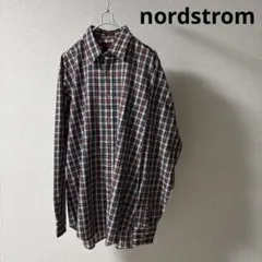 nordstrom ノードストローム レギュラーカラー チェックシャツ L