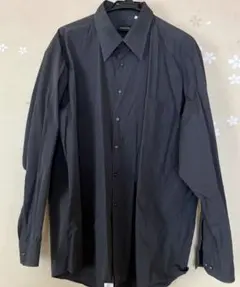 MANCHES マンチェス　メンズ長袖シャツ　ブラック3L 大きいサイズ