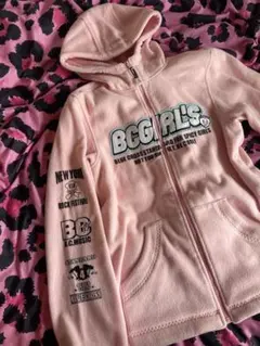 9090 girlI Love Bestie Fur Zip Hoodieピンク - メルカリ