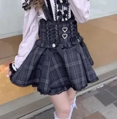 LIZLISA リズリサ ダブル消しプリーツスカパン ブラック - メルカリ