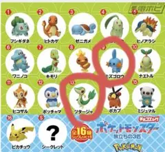 ポケモン チョコエッグ フィギュア ツタージャ　& ミズゴロウ