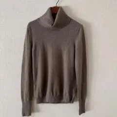 ユニクロ カシミヤ100% タートルネックセーター モカブラウン Mサイズ