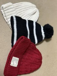 キッズ ニット帽3点セット