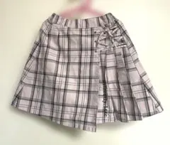ラブトキシック　プリーツスカート 150 チェック　ピンク