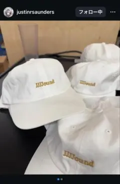 【希少】JJJJound Logo Weekend Cap White/Gold