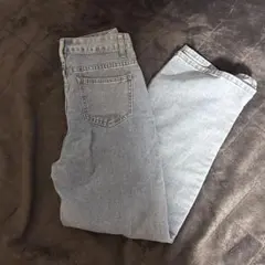 GRLライトブルーストレートデニムハイウエスト