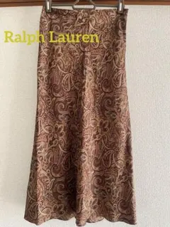 ラルフローレン ペイズリー柄フレアスカート サイズ7
