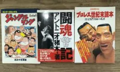 プロレス関連書籍3冊セット　「闘魂記」アントニオ猪木　プロレス世紀末読本