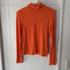 GU オレンジ タートルネック Sサイズ