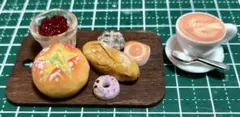 ミニチュアフードセット パン・ドーナツ・コーヒー④