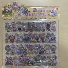 ラブブ　プクプクシール　ぷっくりシール　２枚組　キラキラシール