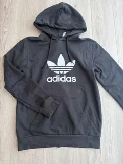 adidas フード付きパーカー S 黒