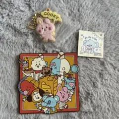 BT21 COOKY キーホルダー ステッカー コースター 一番くじ
