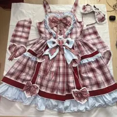 Strawberry Cake Party JSKカチューシャセット - メルカリ Strawberry Cake Partyピンク JSKカチューシャセット