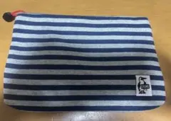 【美品】CHUMS チャムス ハリケーンサコッシュ スウェット ボーダー 青 紺のサムネイル