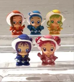 おジャ魔女どれみ 指人形 ソフビ 5個セット