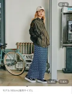 MODE NORM CORE ナミナミスカラップナロースカート Ｌ