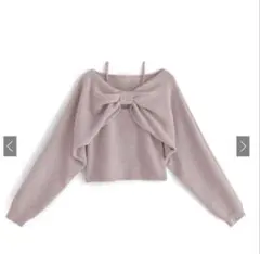 デザインニットトップスメキャミソール［an1360］