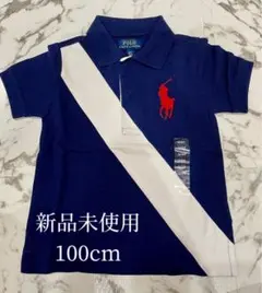 送料無料★Ralph Lauren ポロシャツ 100cm ネイビー