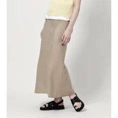25ss BYユナイテッドアローズ 麻混 バイアス マキシスカート リネン