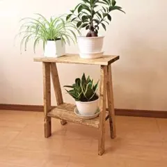 木製 丸イス スツール ハンドメイド（ダークウォルナット） 座面高40cm