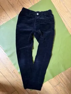 コーデュロイ長ズボン 130cm ブラック