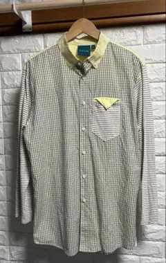 IRIE LIFEアイリーライフ異素材切替クレイジーシャツXLユーズド